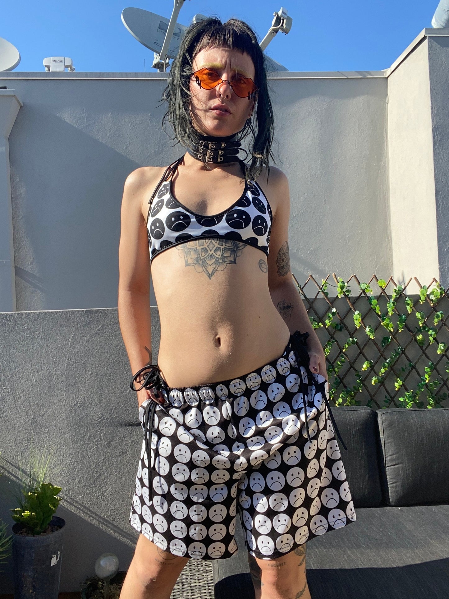 Reversible Sick Sad Bikini Top ~ available in sizes xs-3xl