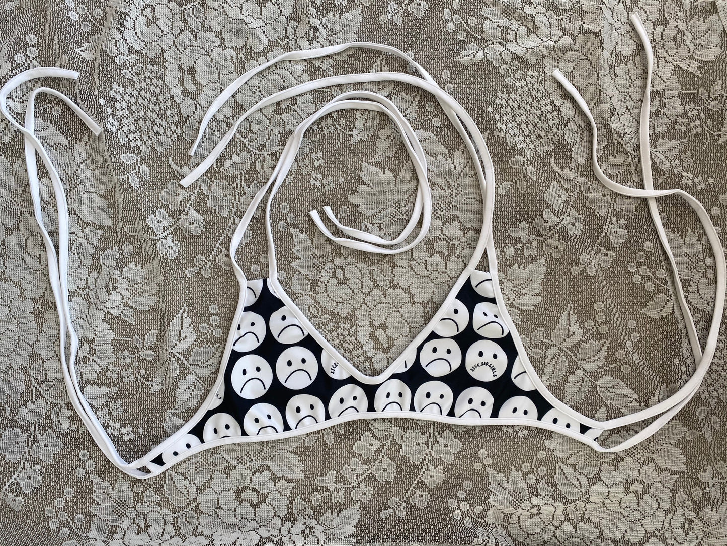 Reversible Sick Sad Bikini Top ~ available in sizes xs-3xl