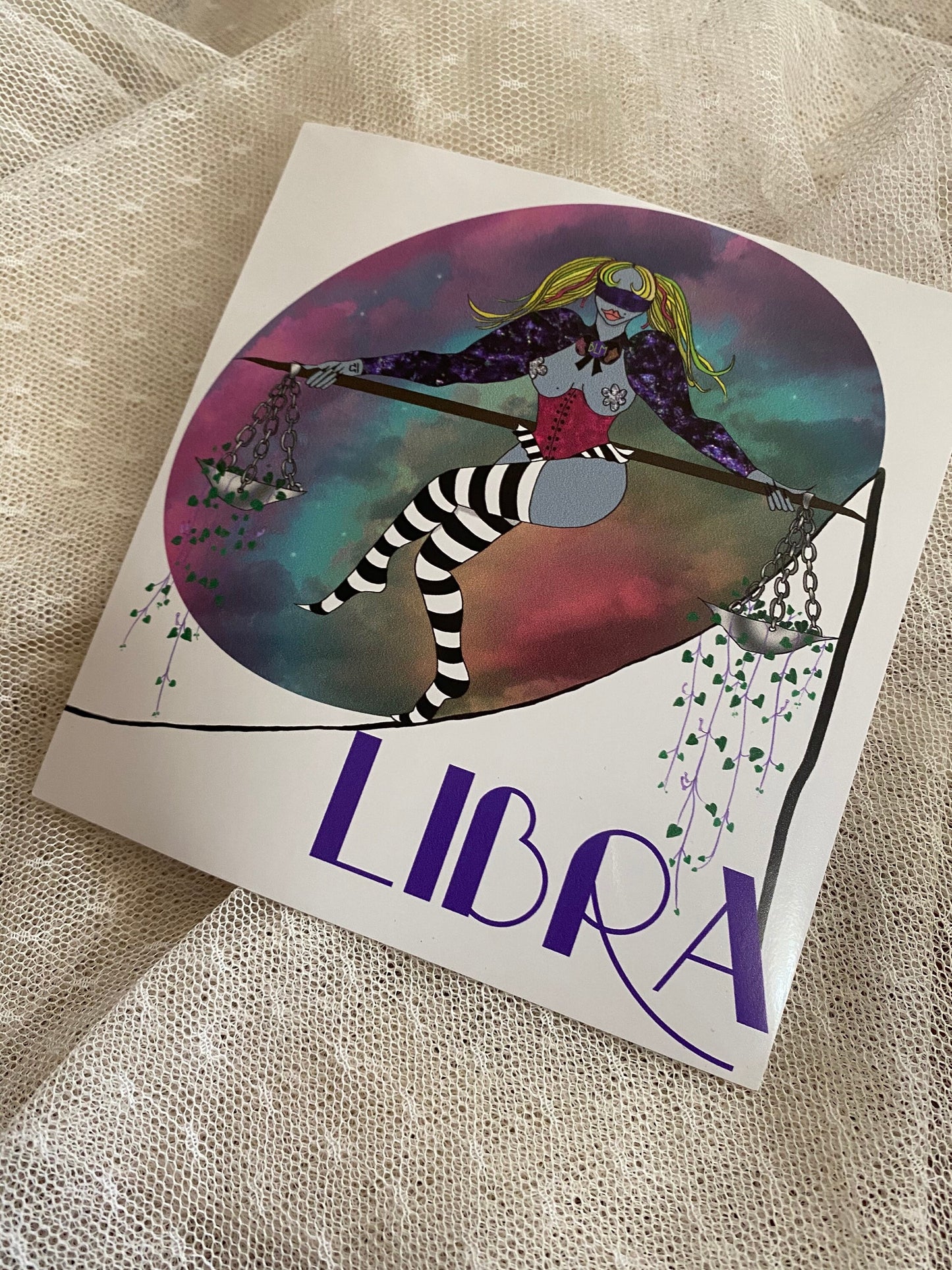 Libra vinyl Sticker