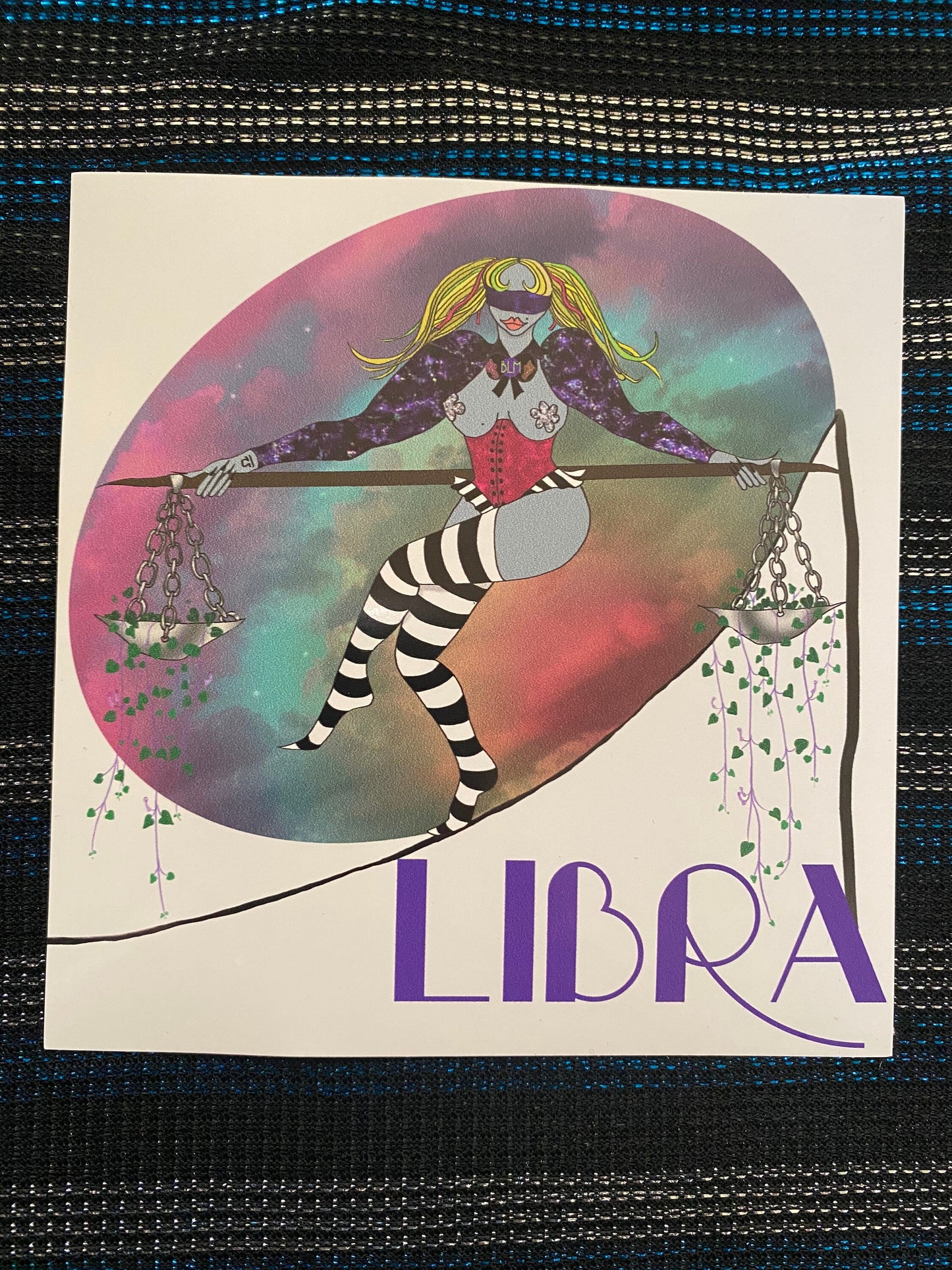 Libra vinyl Sticker