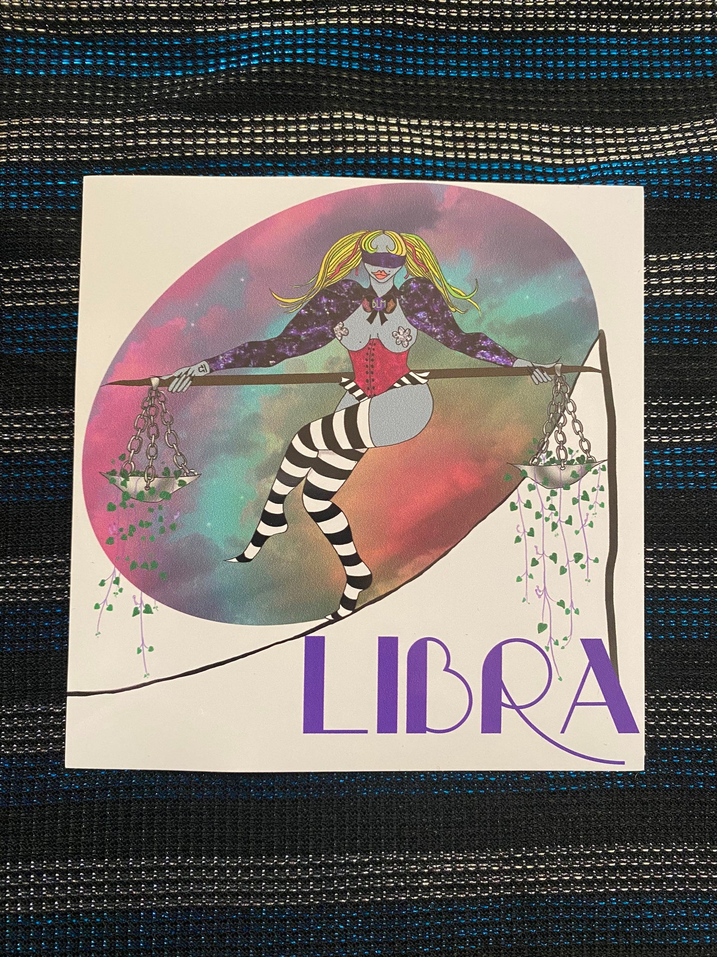 Libra vinyl Sticker