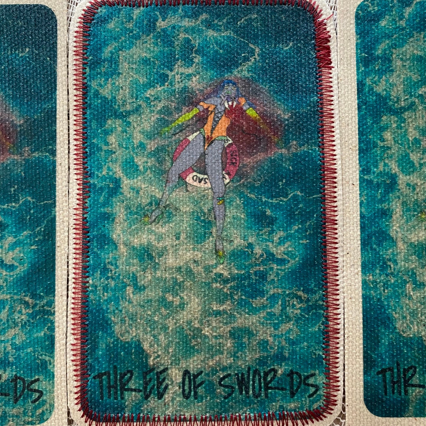 Three of Swords Canvas Patch