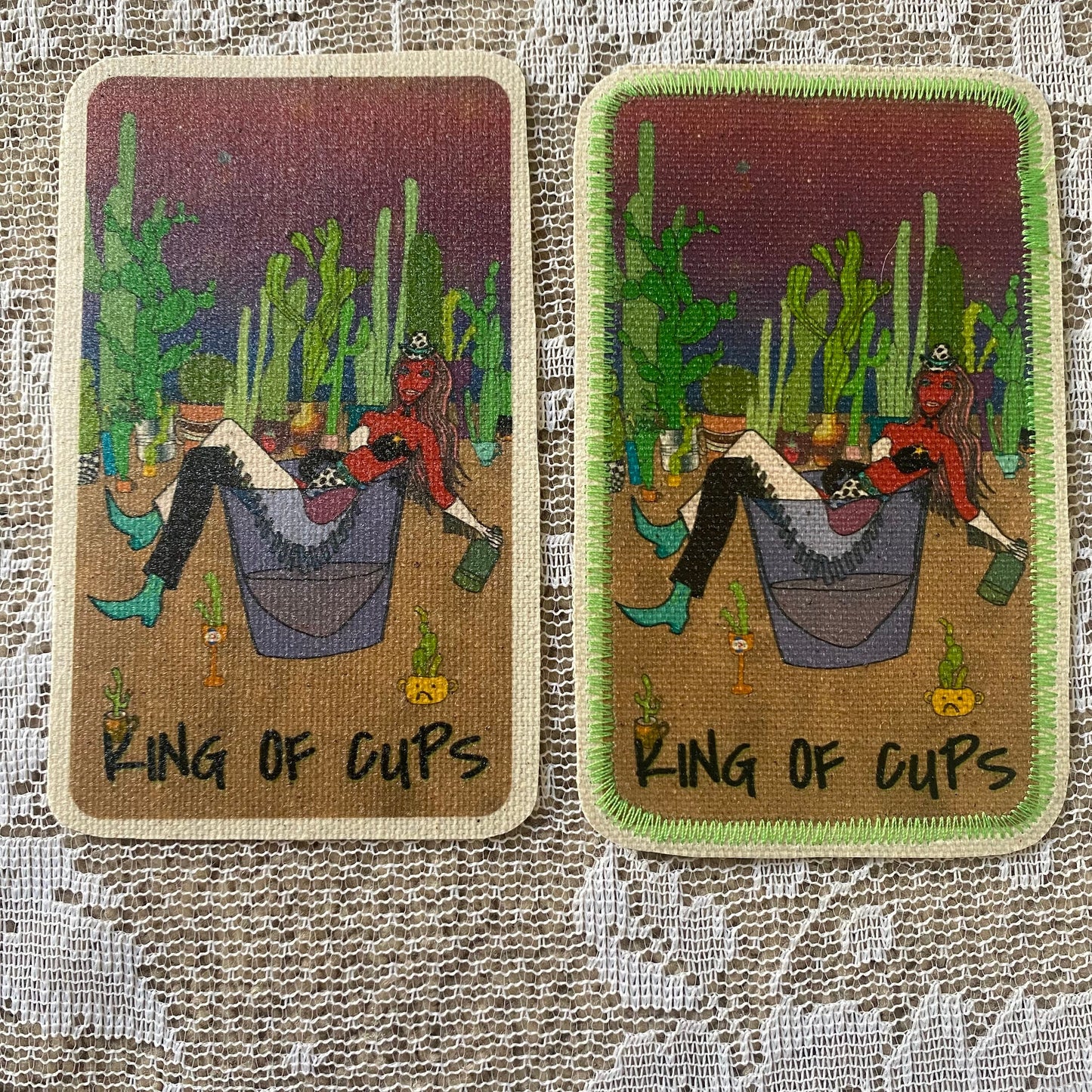 King of Cups Canvas Patch